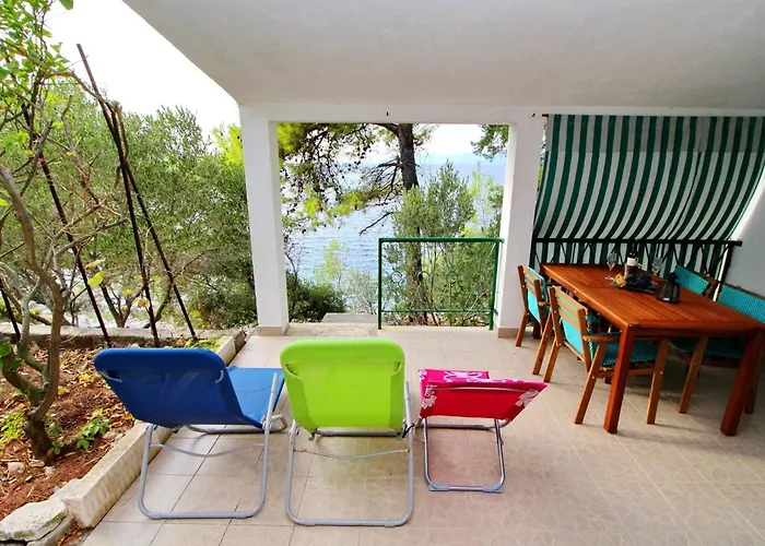 Daire Sunset - One Bedroom With Terrace And Sea View Blato (Korcula)